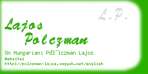 lajos polczman business card